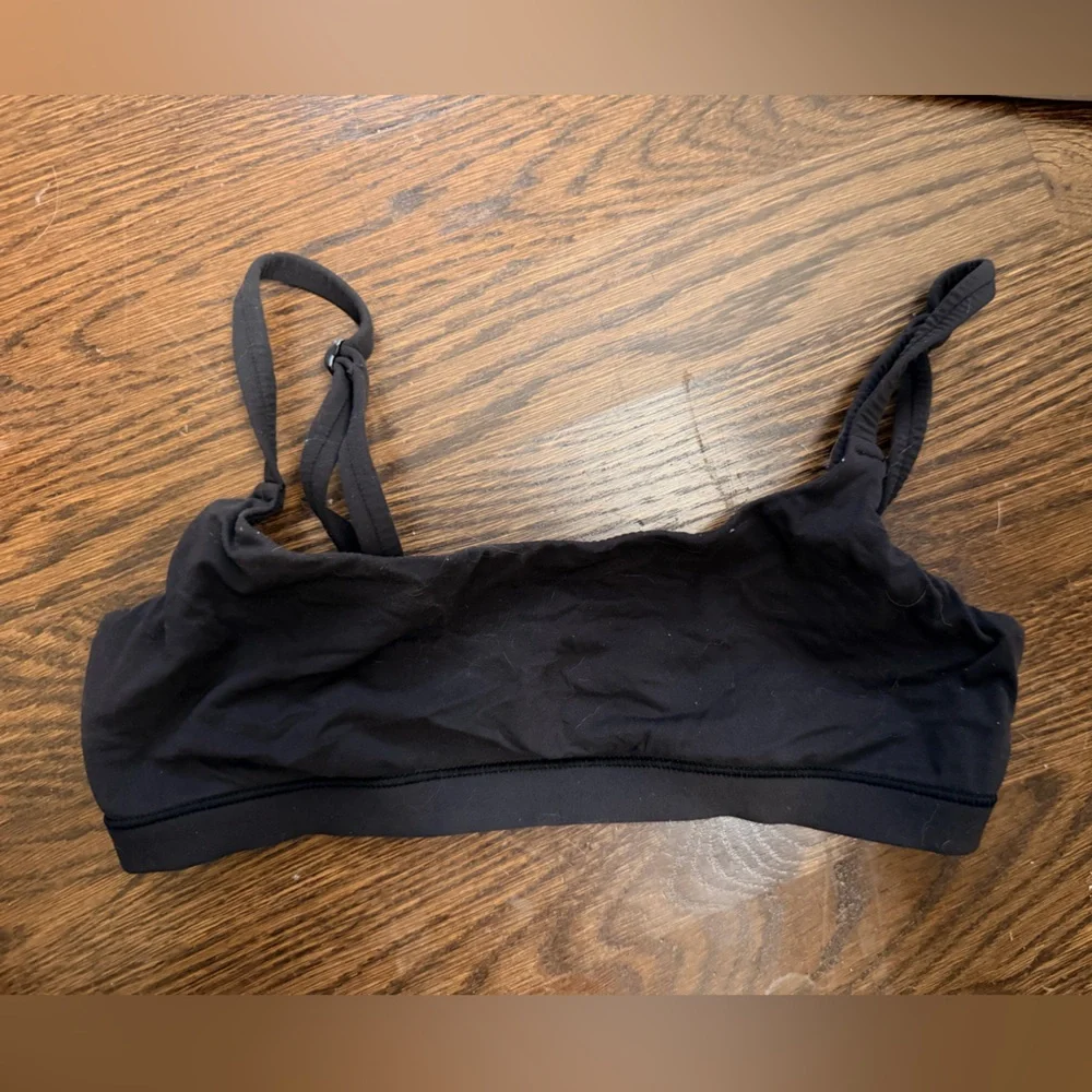 Skims fits everybody scoop bralette in onyx, size small - Picture 2 of 2